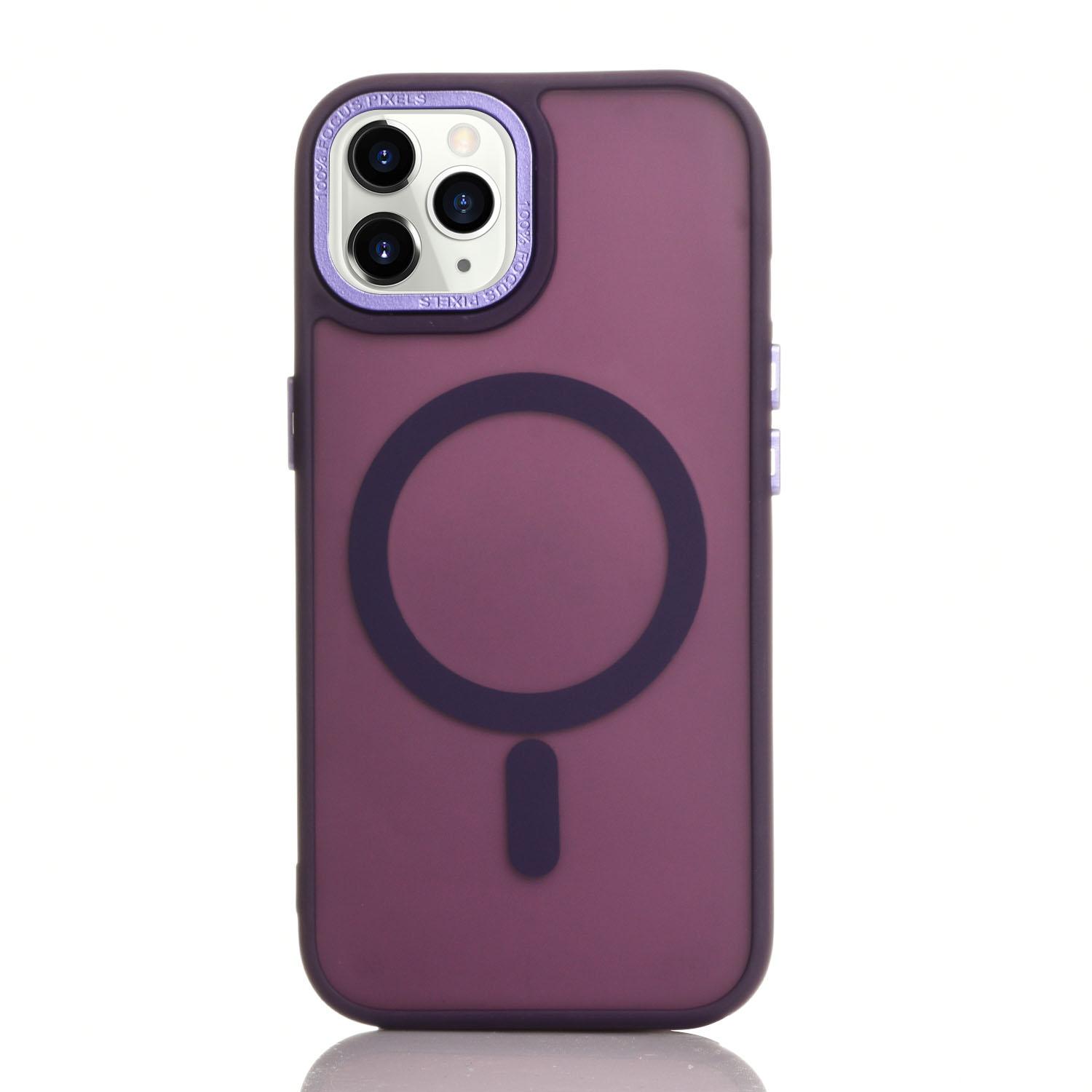 Maskica za iPhone 14 Pro Max "Premium Magnet Case" - Tamno ljubičasta