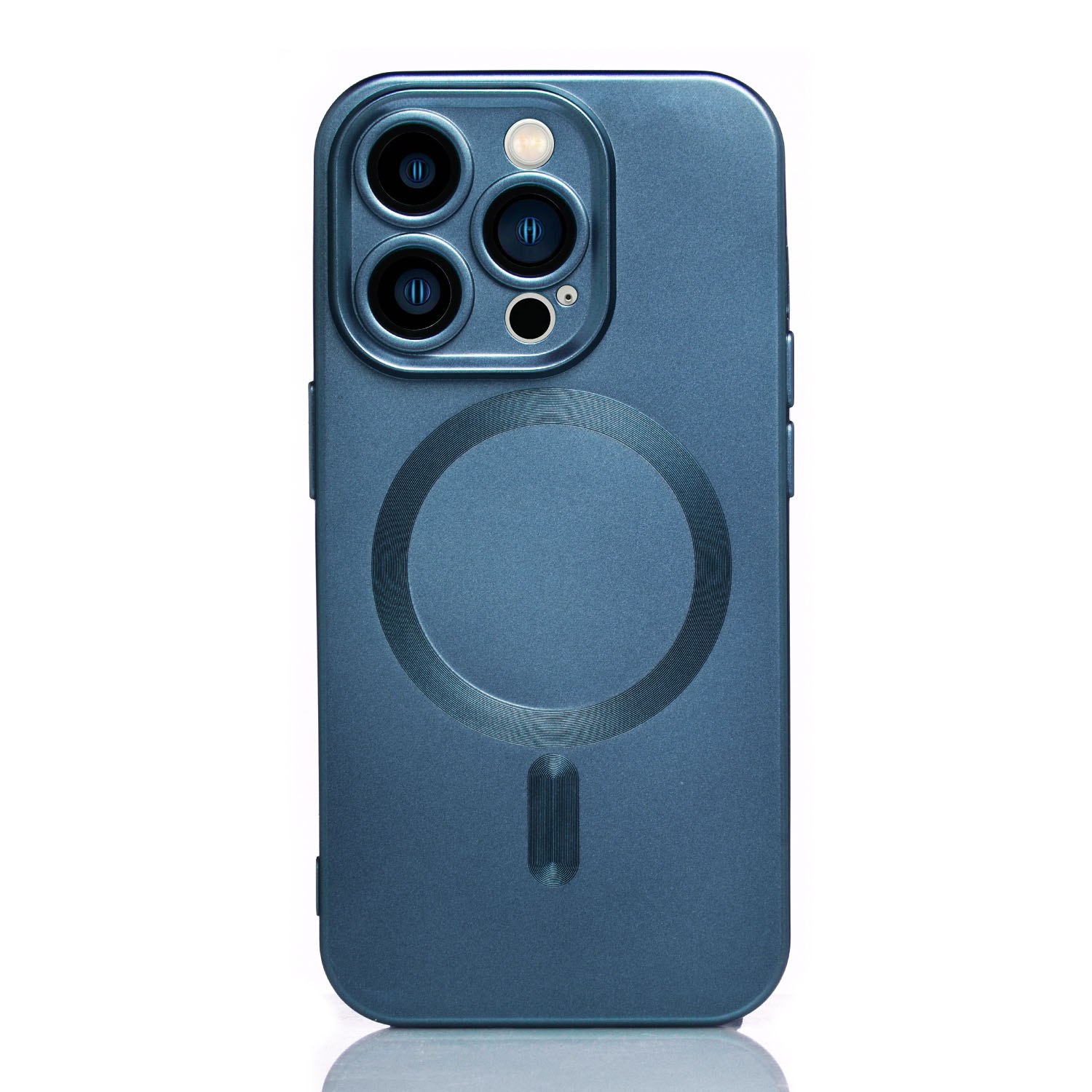 Maskica za iPhone 15 Pro "Metalic Magnet Case" - Tamno plava
