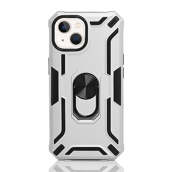 Maskica za iPhone 14 "Men Of Steel" - Metalik srebrna#2