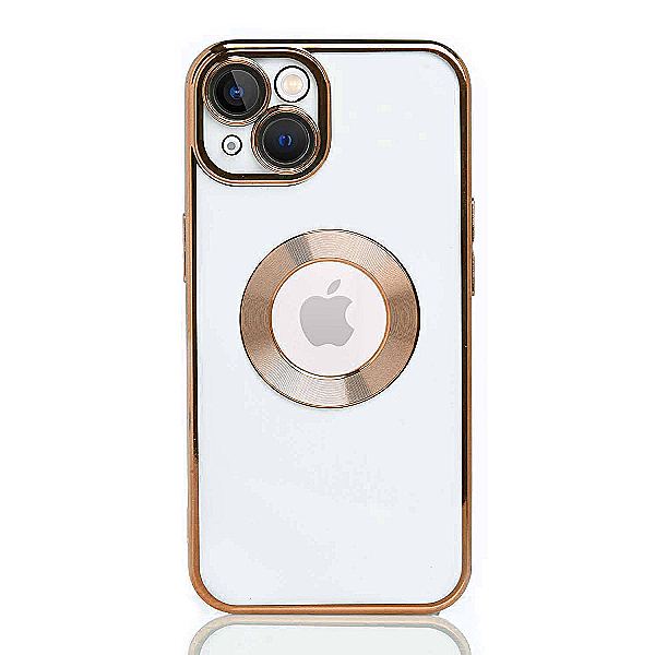 Maskica za iPhone 16 Pro "Elegant Transparent Case" - Zlatna