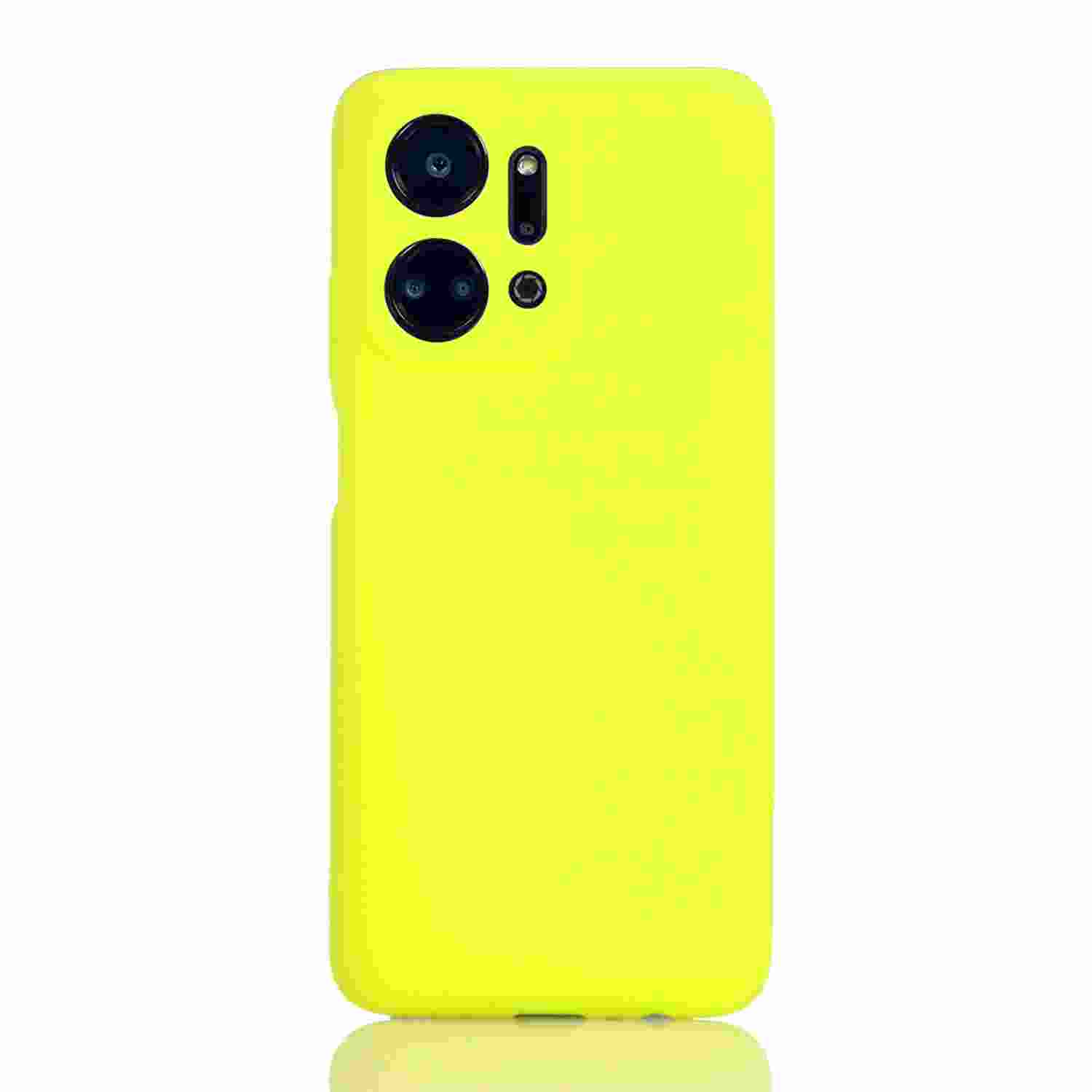 Maskica za Honor X7a "Back To Basics" - Fluorescentno žuta