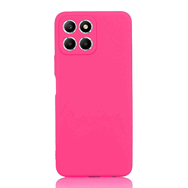 Maskica za Honor X6 / Honor 70 Lite "Back To Basics" - Fluorescentno roza