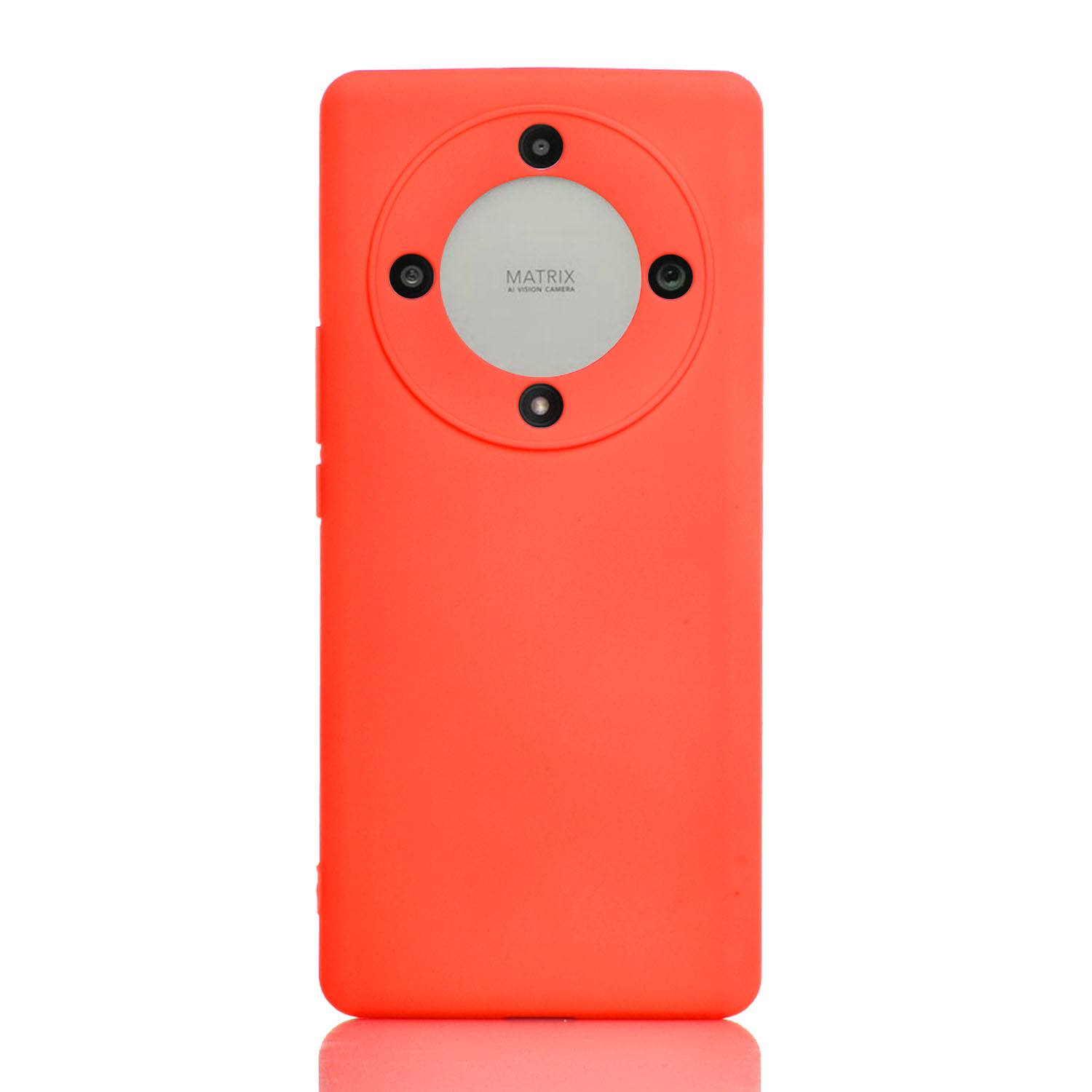 Maskica za Honor X9a / Honor Magic5 Lite "One Color Rhapsody" - Fluorescentno narančasta