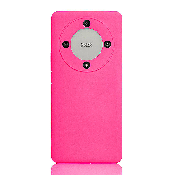 Maskica za Honor X9a / Honor Magic5 Lite "One Color Rhapsody" - Fluoresentno roza