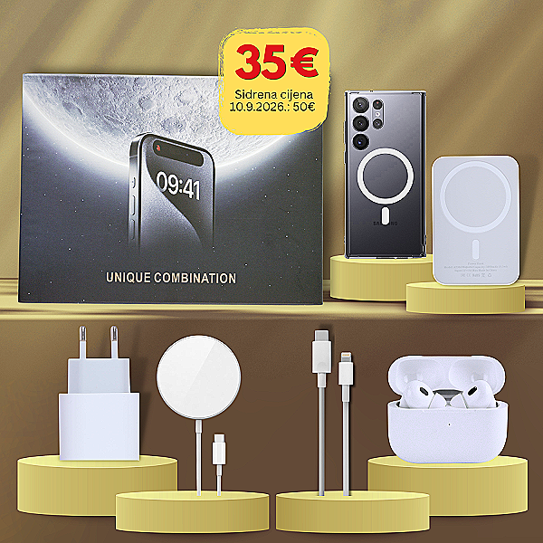 6u1 Paket za punjenje za Samsung Galaxy S23+ - bežično punjenje