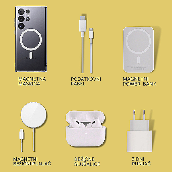 6u1 Paket za punjenje za Samsung Galaxy S23+ - bežično punjenje