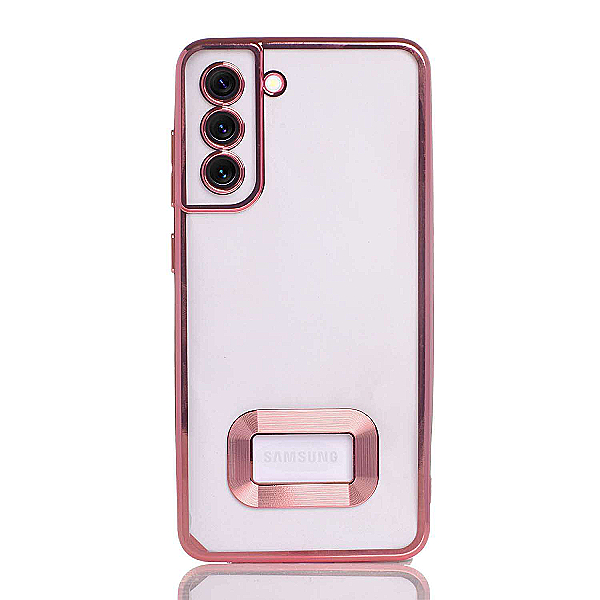 Maskica za Samsung Galaxy S22 "Elegant Transparent Case" - Roza