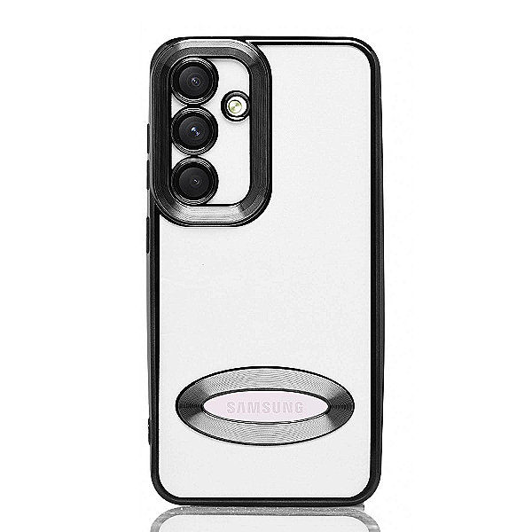 Maskica za Samsung Galaxy S24 "Elegant Transparent Case" - Crna