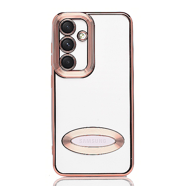 Maskica za Samsung Galaxy S24 "Elegant Transparent Case" - Roza