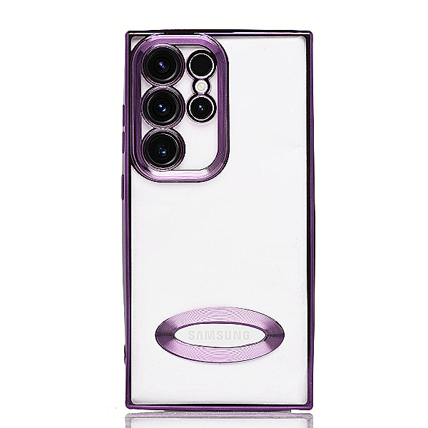 Maskica za Samsung Galaxy S25 Ultra "Elegant Transparent Case" - Ljubičasta