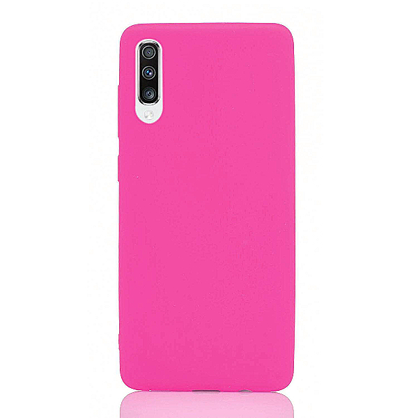 Maskica za Samsung Galaxy A70 "One Color Rhapsody" - Fluorescentno roza