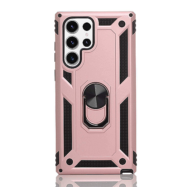 Maskica za Samsung Galaxy S22 Ultra "Men Of Steel" - Metalik roza