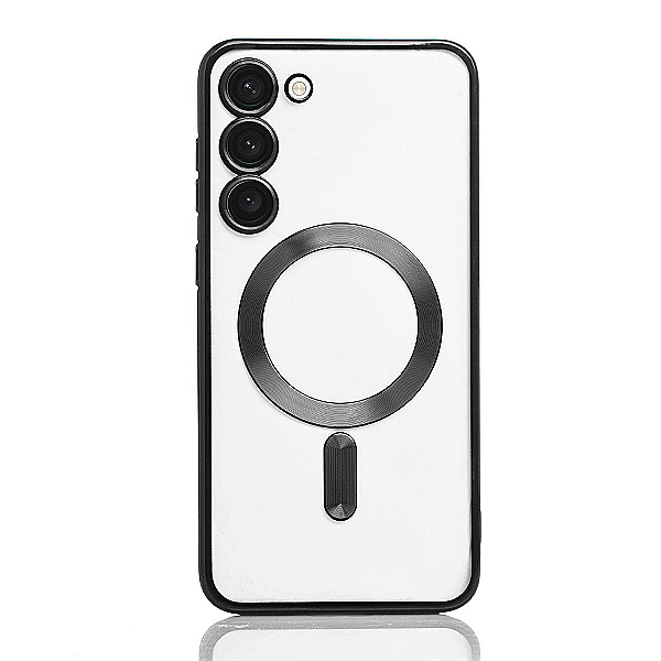 Maskica za Samsung Galaxy S24 "Magnet Transparent Case" - Crna