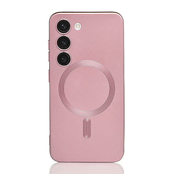 Maskica za Samsung Galaxy S22+ "Metalic Magnet Case" - Roza