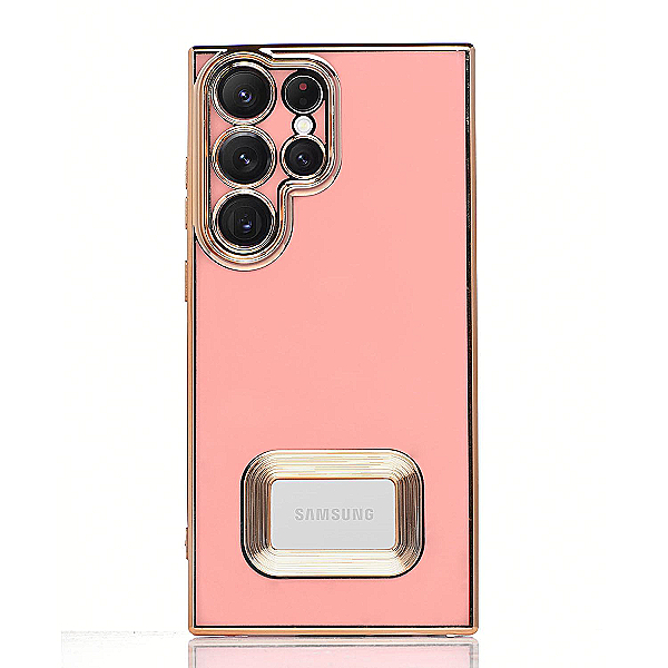Maskica za Samsung Galaxy S23 Ultra "Elegant Color Case" - Pastelno roza