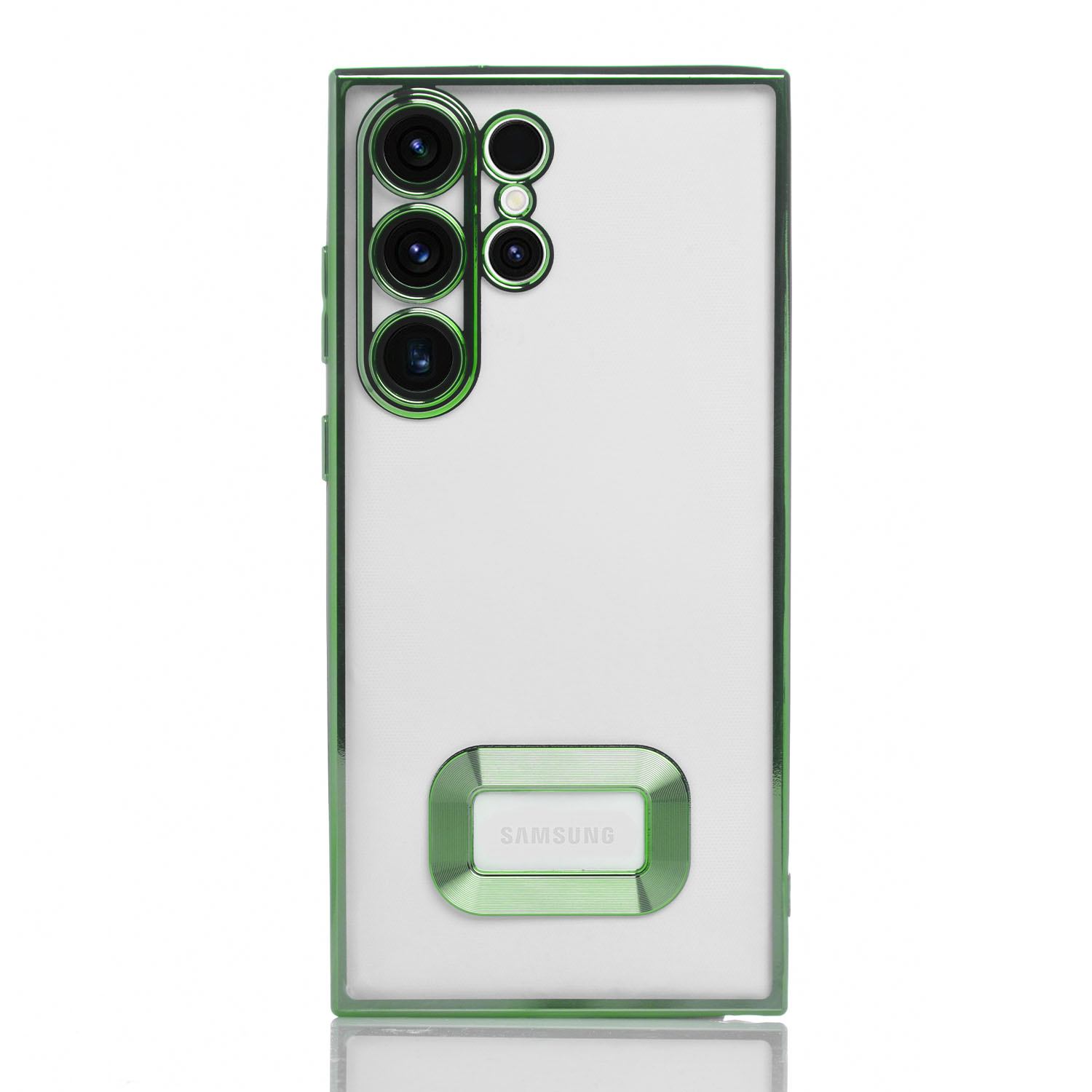 Maskica za Samsung Galaxy S23 Ultra "Elegant Transparent Case" - Zelena Maskica za Samsung Galaxy S23 Ultra "Elegant Transparent Case" - Zelena