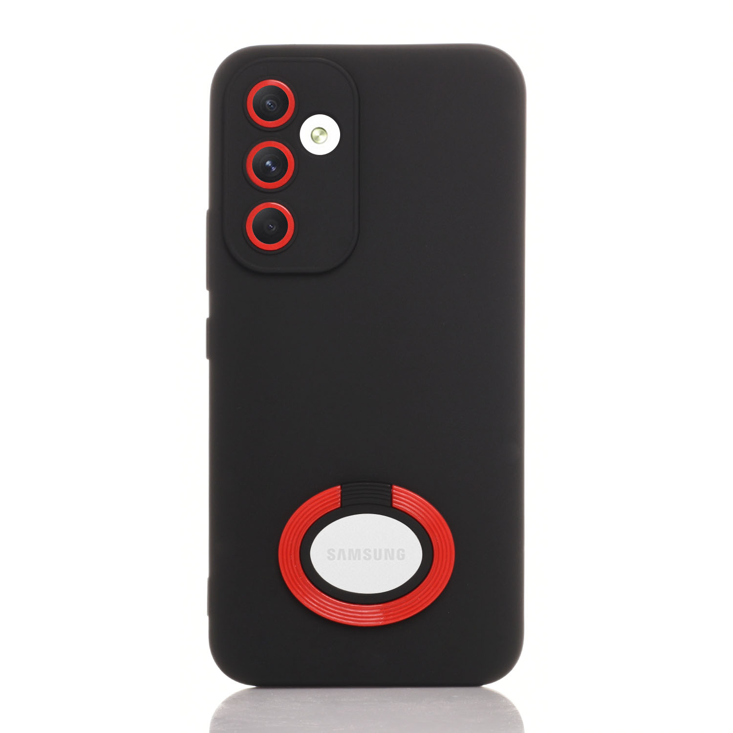 Maskica za Samsung Galaxy A54  "Ring Color Case" - Crna / crvena