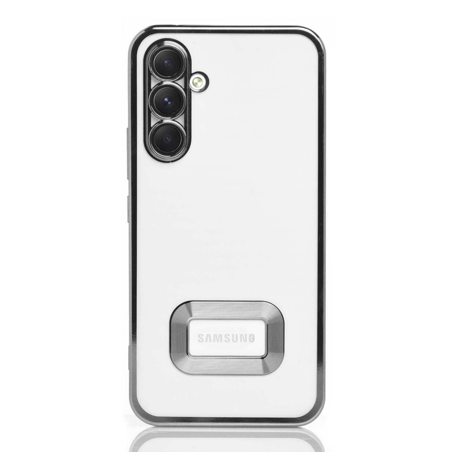 Maskica za Samsung Galaxy A54 "Elegant Transparent Case" - Srebrna