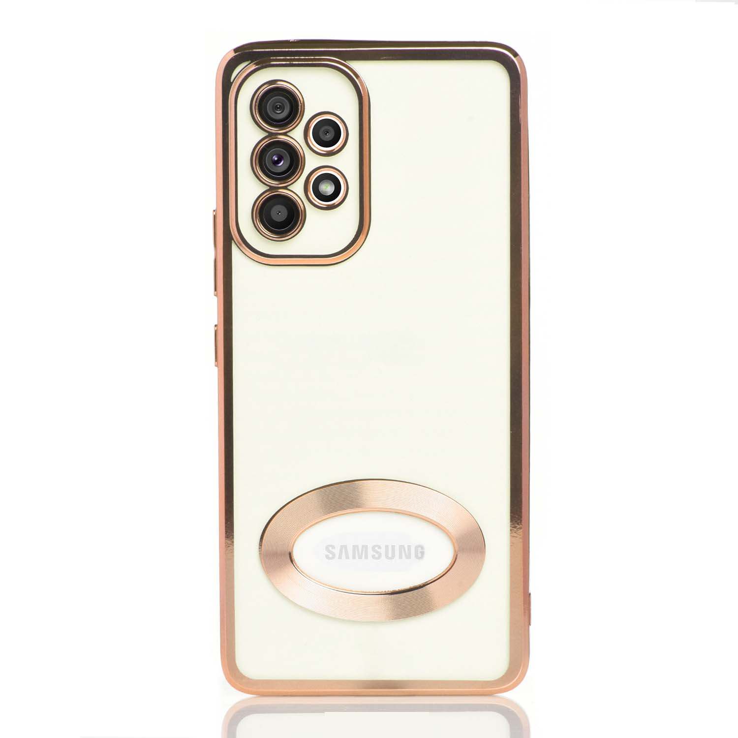 Maskica za Samsung Galaxy A13 (4G) / A23 / A32 5G "Elegant Transparent Case" - Zlatna #2