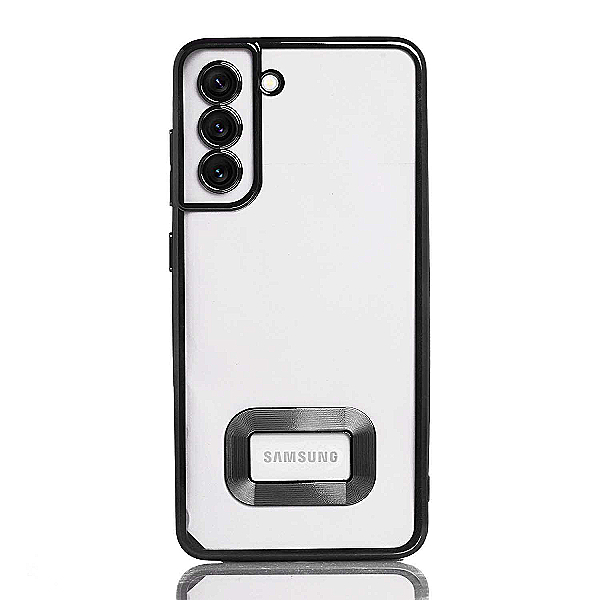 Maskica za Samsung Galaxy S21 FE "Elegant Transparent Case" - Crna
