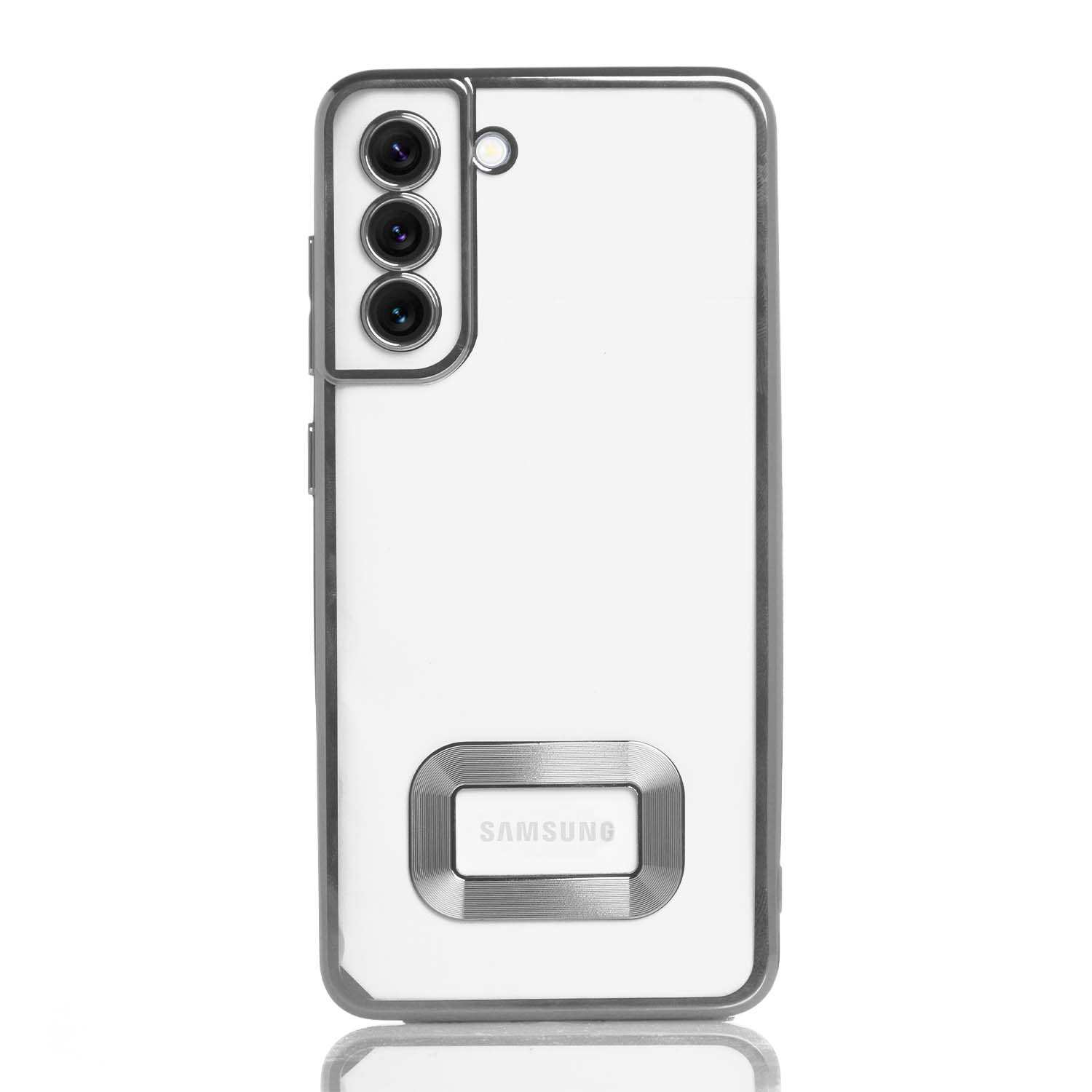 Maskica za Samsung Galaxy S21 FE "Elegant Transparent Case" - Srebrna Maskica za Samsung Galaxy S21 FE "Elegant Transparent Case" - Srebrna