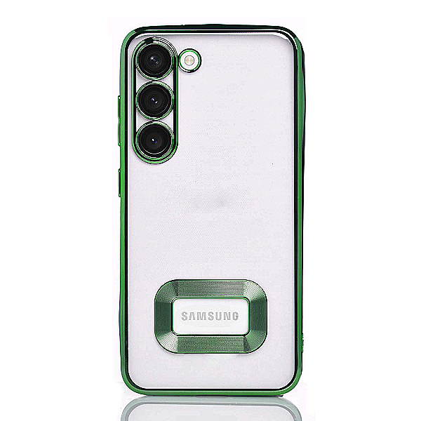 Maskica za Samsung Galaxy S23+ "Elegant Transparent Case" - Zelena