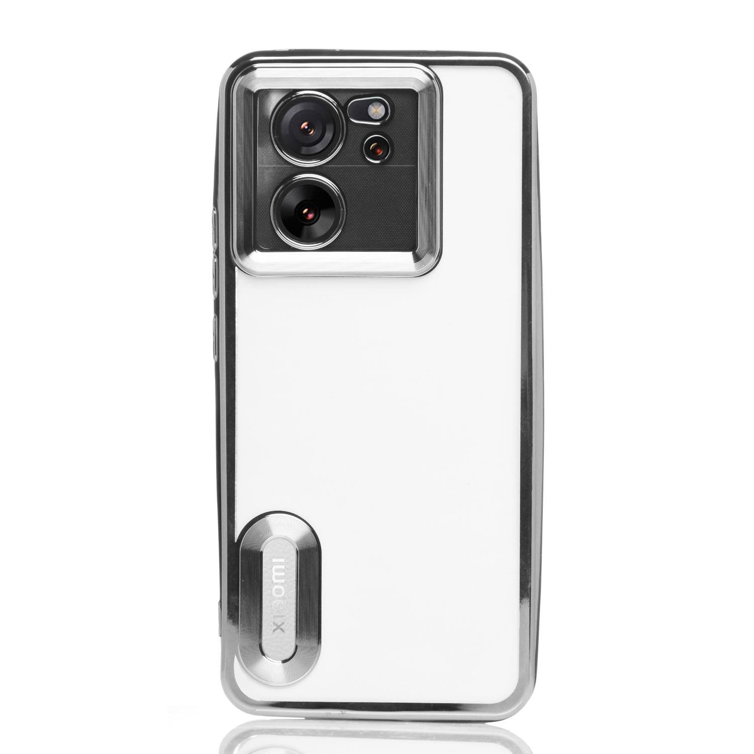 Maskica za Xiaomi 13T / 13T Pro "Elegant Transparent Case" - Srebrna Maskica za Xiaomi 13T / 13T Pro "Elegant Transparent Case" - Srebrna
