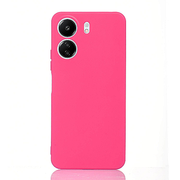 Maskica za Xiaomi Redmi 14C "Back To Basics" - Fluorescentno roza
