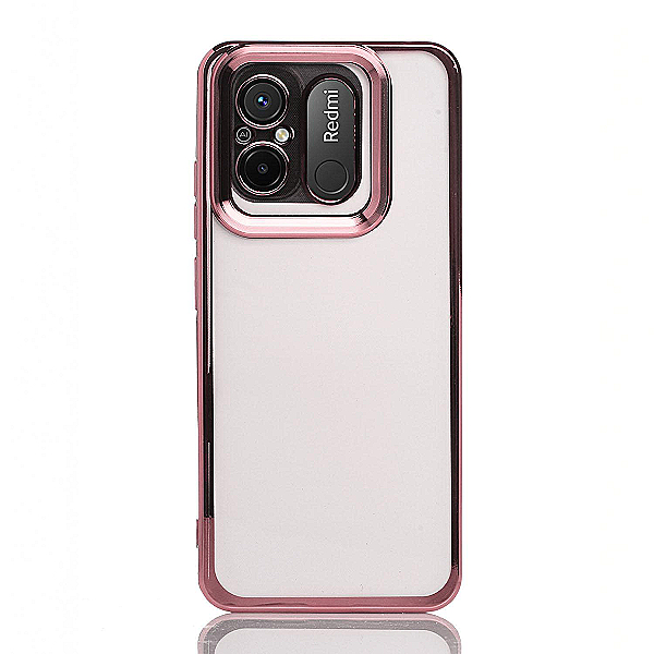 Maskica za Xiaomi Redmi 12C "Elegant Transparent Case" - Roza
