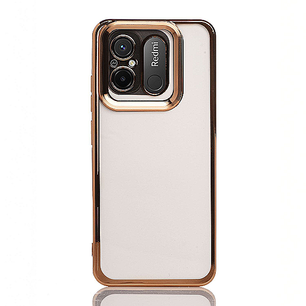 Maskica za Xiaomi Redmi 12C "Elegant Transparent Case" - Zlatna
