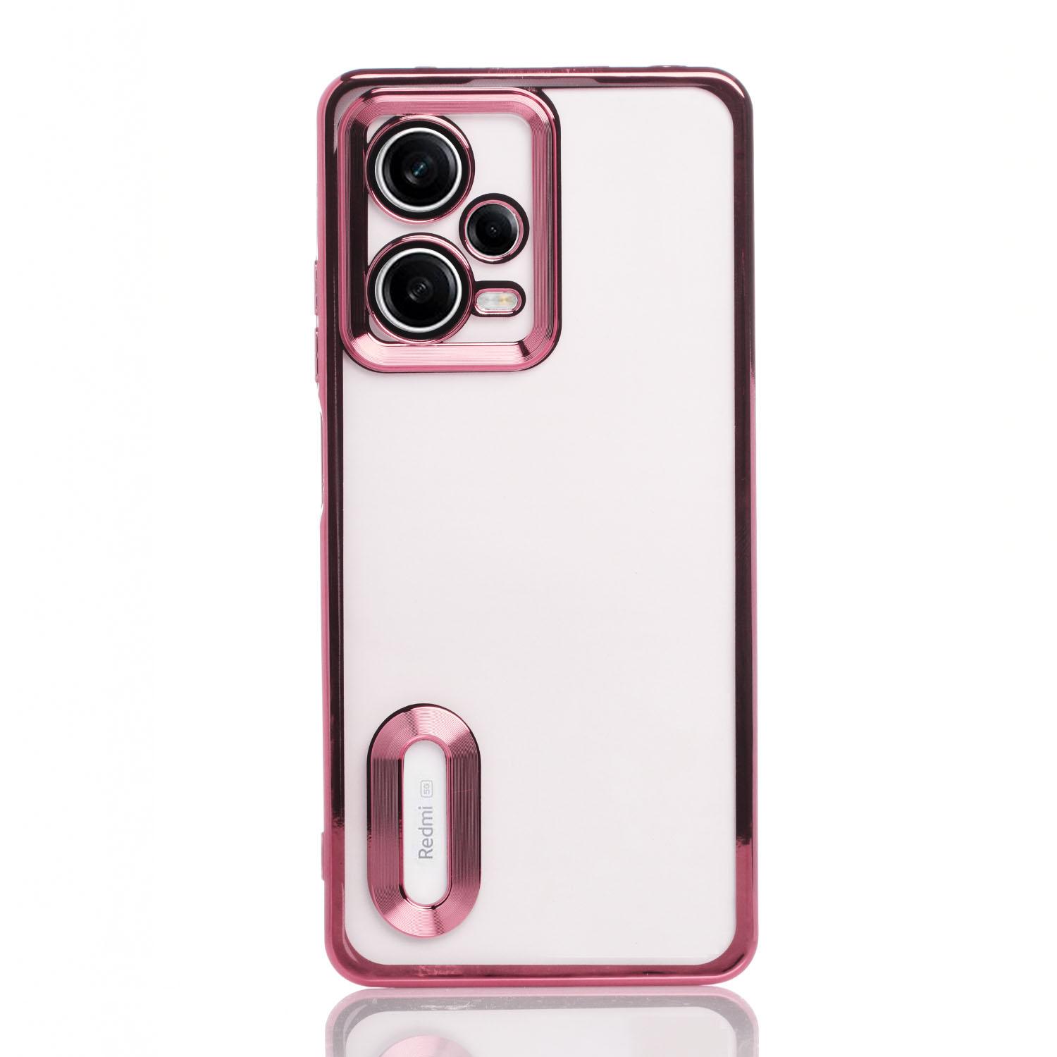 Maskica za Xiaomi Redmi Note 12 (5G) / Poco X5 (5G) "Elegant Transparent Case" - Roza Maskica za Xiaomi Redmi Note 12 (5G) / Poco X5 (5G) "Elegant Transparent Case" - Roza