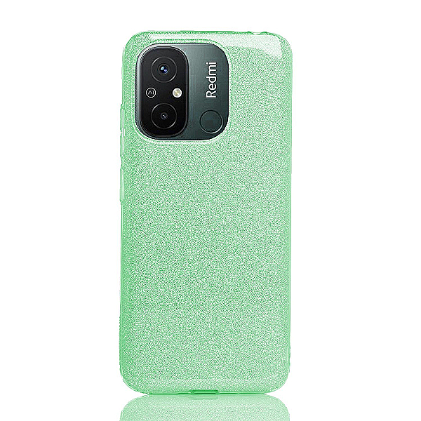 Maskica za Xiaomi Redmi 12C "Diamonds Are Forever" - Zelena