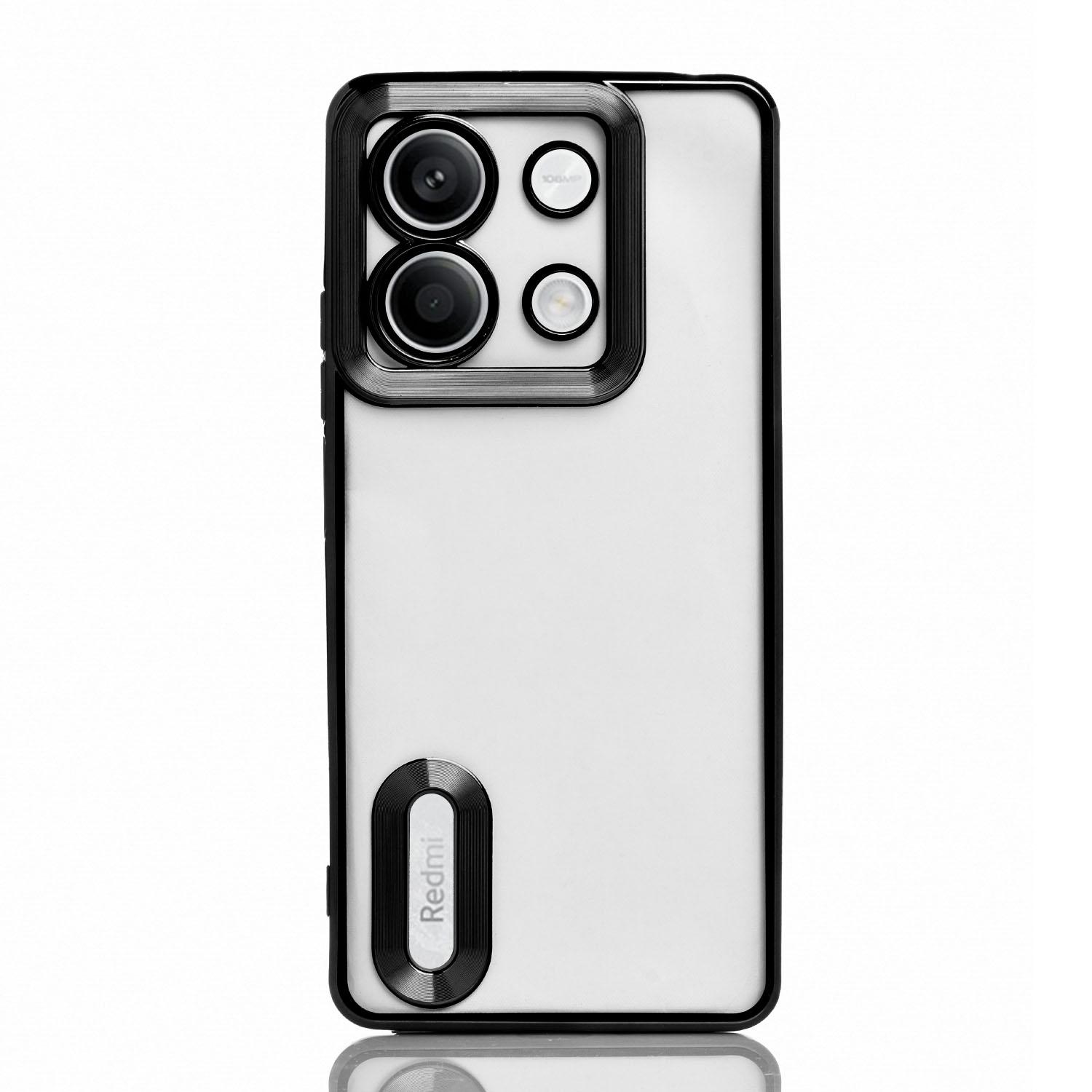 Maskica za Xiaomi Redmi Note 13 (5G) "Elegant Transparent Case" - Crna