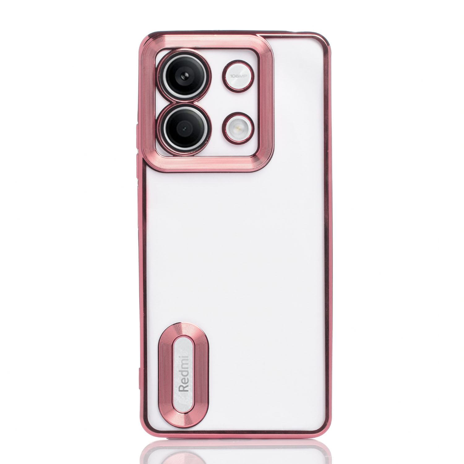 Maskica za Xiaomi Redmi Note 13 (5G) "Elegant Transparent Case" - Roza