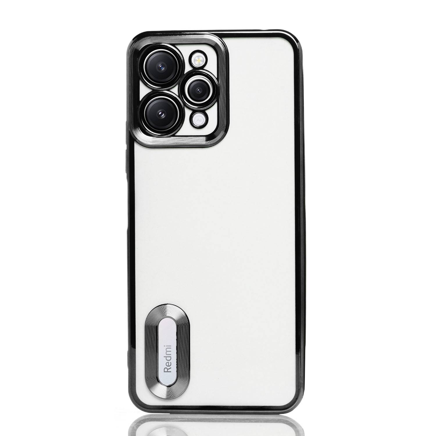 Maskica za Xiaomi Redmi 12 (4G) "Elegant Transparent Case" - Crna Maskica za Xiaomi Redmi 12 (4G) "Elegant Transparent Case" - Crna