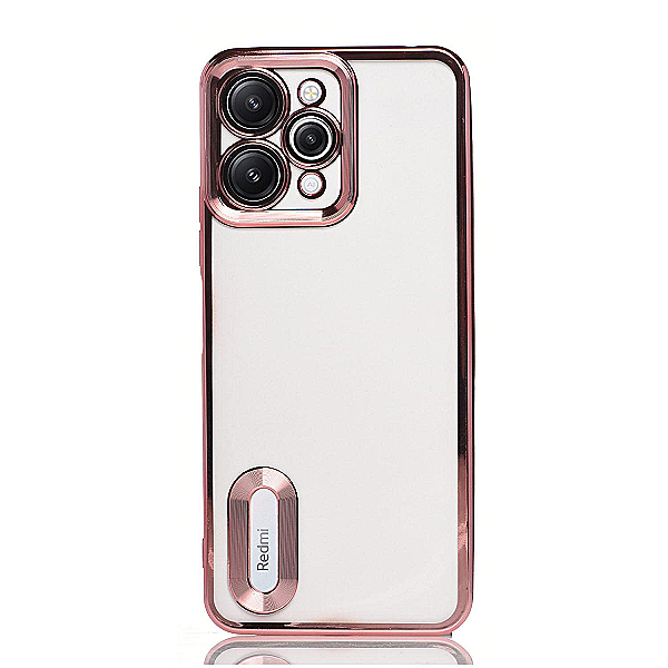 Maskica za Xiaomi Redmi 12 (4G) "Elegant Transparent Case" - Roza